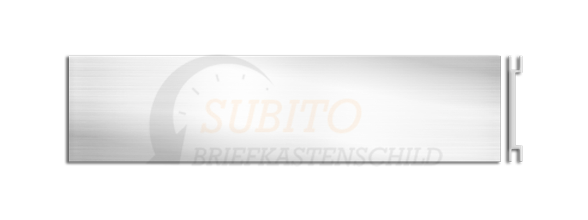 Briefkastenschild Swiss-Box 100 x 25 Alu